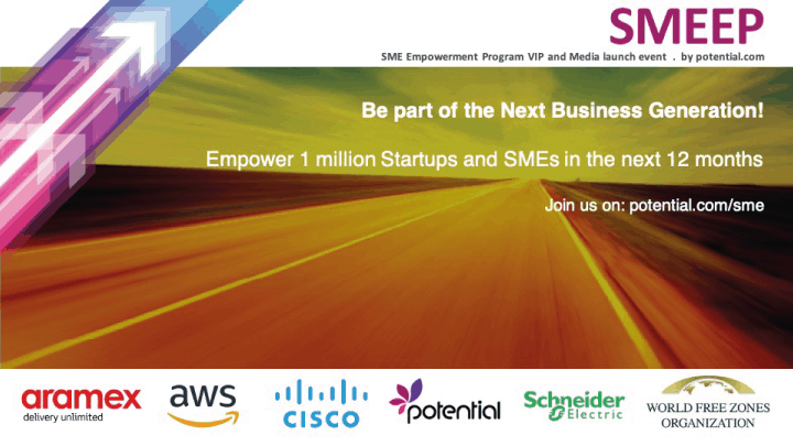 Empowering 1 million Startups and SMEs in the next 12 months!